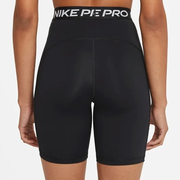 Nike Pro 365 Women's High-Waisted 7" Shorts Black Size Medium - Picture 2 of 6